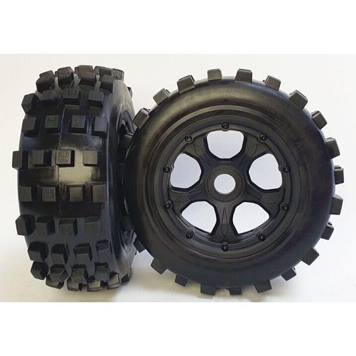 5T SC Front Knobby Tyres & 5 Spoke Wheels *LT 5ive